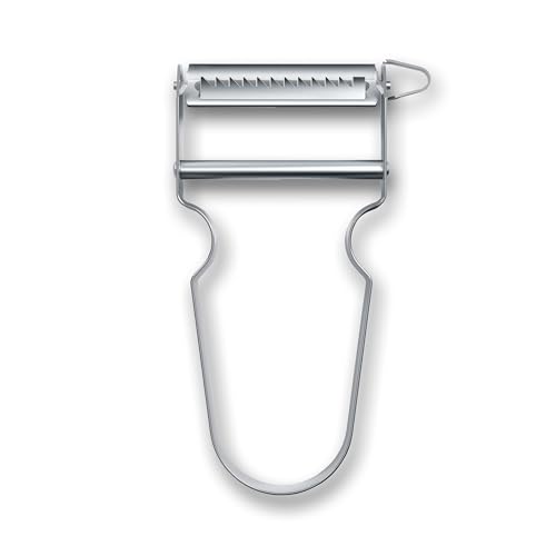 VICTORINOX(ビクトリノックス) STARピーラー 千切り 芽取り付きの皮むき器 シルバー 柔らかい果物の皮むきから硬い食材まで使える