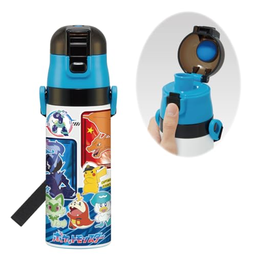 スケーター(Skater) 子供用 ステンレス 水筒 直飲み 470ml ポケモン 24 ポケットモンスター 子供に優しい軽量タイプ 保冷専用