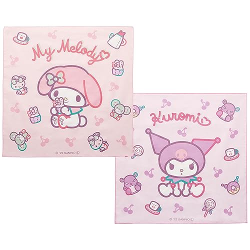 スケーター(Skater) お弁当クロス ランチクロス 子供用 2枚セット サンリオ マイメロディ クロミ ぬい..