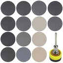 耐水 サンドペーパー 240枚入り #60-#10000 12種類 25mm GOH DODD サンダー用紙やすり マジック式 丸型 精密仕上げ