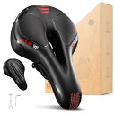 YOUNGDO サドル 自転車サドル サドルクッション サドル 超肉厚 低反発クッション 衝撃吸収 お尻痛くない 通気性 防塵/防水カバー付き