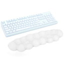 Elzoキーボードリストレスト キーボード クッション雲状手首 PU材質 疲労軽減 低反発クッション 人間工学デザイン アームレスト 滑り止めベ