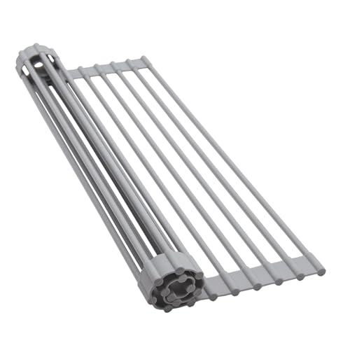 HEDONLEE 水切りラック シンク上 折りたたみ シリコン 43*33cm 折り畳み水切り 食器水切り 食器置き コ..