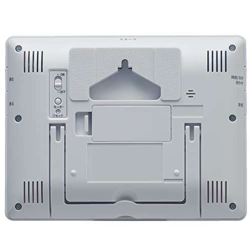 セイコークロック 置き時計 目覚まし時計 掛け時計 電波 デジタル カレンダー 温度湿度表示 白 本体サイズ:12.7×16.5×2.6cm S [2]