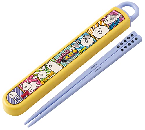 スケーター(Skater) 箸 16.5cm 箸箱セット にゃんこ大戦争 23 子供用 抗菌 日本製 ABS2AMAG-A