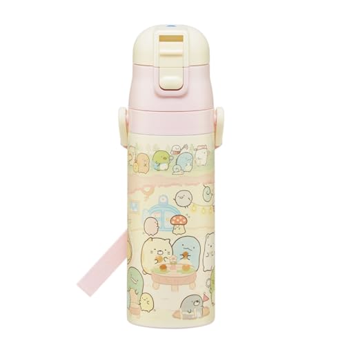 スケーター(Skater) 子供用 ステンレス 水筒 直飲み 470ml すみっコぐらし もぐらのおうち 子供に優しい軽量タイプ 保冷専用 wa