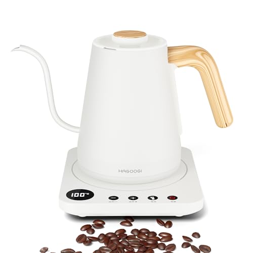 電気ケトル コーヒー HAGOOGI (ハゴオギ) ドリップケトル 1.0L 1200W コーヒーポット 温度調節 (1℃単位)/保温機能/空焚 電気ケトル コーヒー HAGOOGI (ハゴオギ) ドリップケトル 1.0L 1200W コーヒーポット 温度調節 (1℃単位)/保温機能/空焚