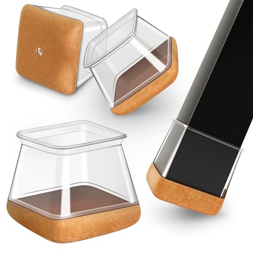 椅子脚カバー四角 椅子の足カバー正方形 フェルト巻 椅子足あしキャップ シリコン椅子足キャップ 四角..