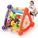 Qizebaby 赤ちゃん用おもちゃ6〜12月 アクティビティキューブ 8 in 1モンテッソーリトイおもちゃ アーリーラーニング教育玩具 手遊