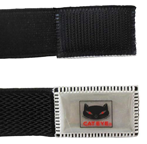 キャットアイ(CAT EYE) ズボンバンド 高輝度反射テープ付き ブラック 自転車