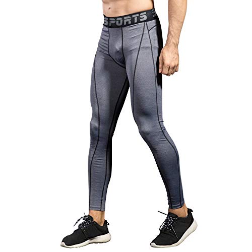 [Nesseo] スポーツタイツ メンズ コンプレッション ロング タイツ パワーストレッチ レギンス アンダー UVカット 吸汗 速乾 防寒
