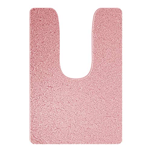 トイレマット 90*60cm ふわふわ・洗える トイレマット みみなが 吸水性いい トイレロングマット 無地・シンプル トイレカーペット トイレ