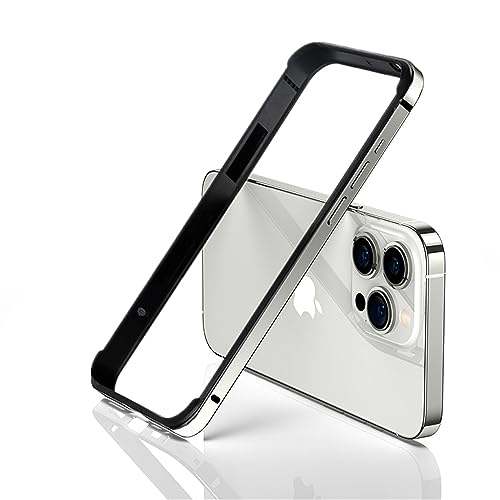 Rakuten - YMXPYiPhone15Pro 用 バンパー アルミ ケース メタル+シリコンフレーム 二重構造 レンズ保護 軽量 ストラップ穴 耐衝撃バンパ