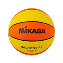 ミカサ(MIKASA) バスケットボール 3号(ジュニア・キッズ向け)ゴム イエロー/オレンジ B3JMR-YO