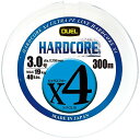 DUEL (デュエル) PEライン 釣り糸 HARDCORE X4 ライン 釣りライン 釣具 高強度 高感度 3.0号 300m 5色/イエ