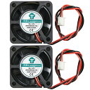 ANMBEST 2点セット 4020サイレント ブラシレス冷却ファン 2ピンブラシレス4CMファンDC 12V 40mm X 40mm X 20
