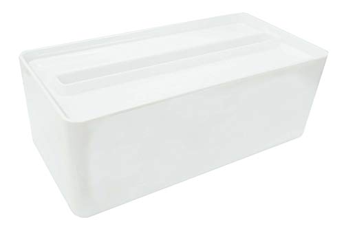 オーエ ペーパータオルケース ホワイト 縦26.5×横12.5×高さ9.5cm ティッシュケース 取り出しやすい ス..