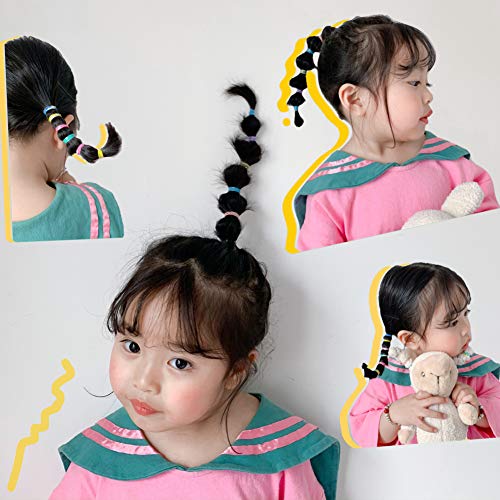 BIANHUAN ヘアゴム こども 約1000本 セット おしゃれ かわいい カラフル ベビー ヘアアクセサリー ゴム 髪 リボン 赤ちゃん 髪
