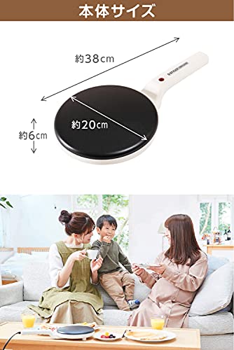 ルミナスエイト 楽天市場店のLITHON ライソン ハンディクレープメーカー KDDE-003W クレープ焼き器 ホットプレートより簡単！｜アングル2