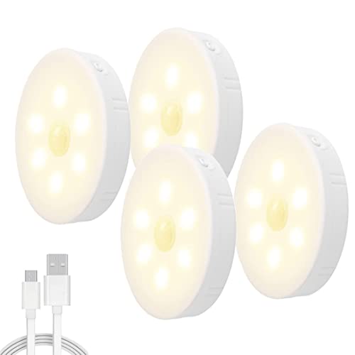Iseebiz センサーライト 足元灯 フットライト 1000mAH充電池 常夜灯 人感センサー 明暗センサー 電球色 LED 自動点灯 小型