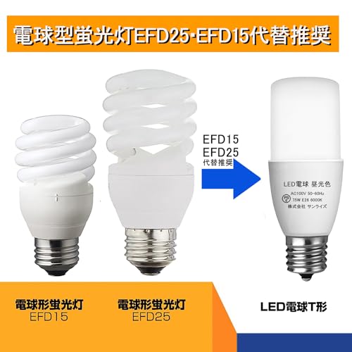 GOHDLAMP LED電球 T形タイプ E26口金 60W形相当 昼光色 1080lm 断熱材施工器具対応...