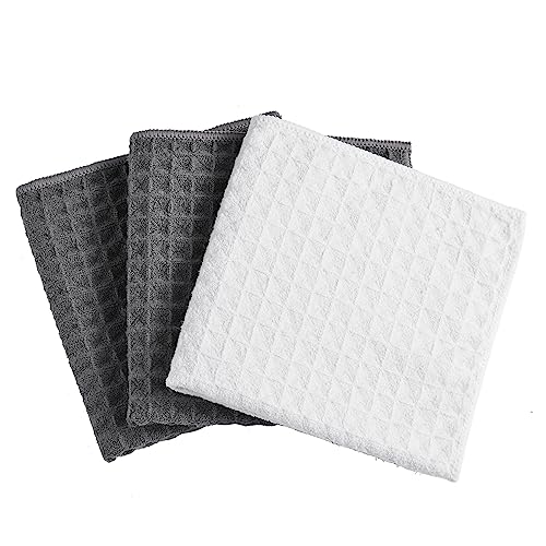 ふきん マイクロファイバー布巾 強力吸水 速乾 雑巾 食器 拭きガラス 窓鏡 キッチンタオル 台拭き 掃除..