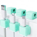 ケーブルクリップホルダー、磁気デスクコード収納器6パックセット、隠す携帯充電ケーブルキーパー、コード 固定、再利用な粘着ワイヤーチャージャーホル