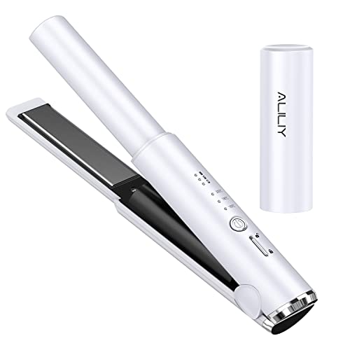 ヘアアイロン コードレス ストレート ミニ ヘアアイロン usb充電式 2way カール&ストレート 3段階温度設定 ワイヤレス 前髪 軽量 カ