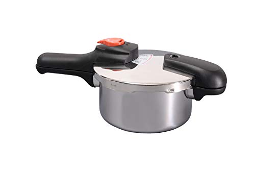 パール金属 片手 圧力鍋 2.5L IH対応 ステンレス 圧力切替式 レシピ付 節約クック H-5434
