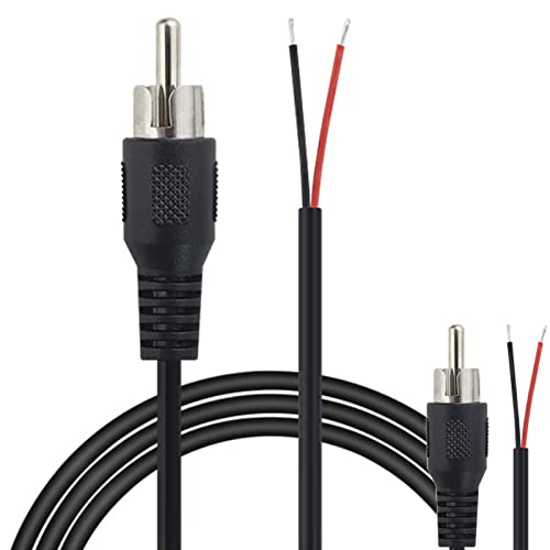 スピーカーケーブル モノラル 端子変換 2本(先バラ)ー (RCA) スピーカーケーブル モノラル 端子変換 2本(先バラ)ー (RCA)