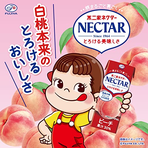 ルミナスエイト 楽天市場店の不二家 ネクター ピーチ 200ml×24本 紙パック｜アングル2