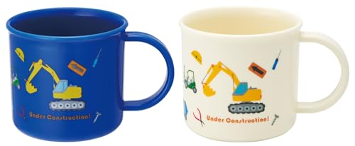 スケーター(Skater) お弁当 プラコップ 200ml 2個セット 子供用 抗菌 食洗機対応 日本製 はたらくクルマ KE4AAGW