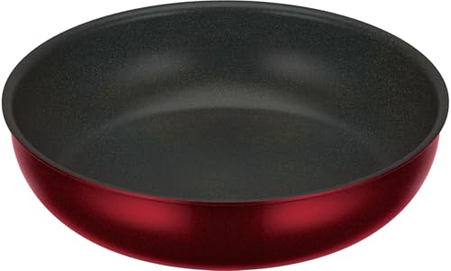 サーモス デュラブルシリーズ 取っ手のとれるフライパンKVD IH・ガス対応 ディープレッド KVD-026 DR