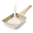 SENSARTE 卵焼き フライパン セラミックコーティング フライ返し付き 18cm*15cm IH対応 ガス火対応 焦げ付かない PFOAフ