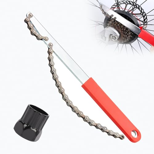Renjzle スプロケット外し工具 取り付け/取り外しセット スプロケット工具セット 自転車修理工具 スプ..