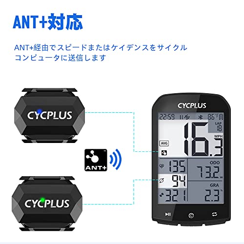 CYCPLUS ケイデンスセンサー スピードセンサー ANT +＆ Bluetooth 4.0対応