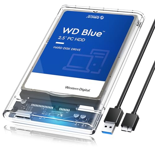 ORICO 2.5インチ HDD / SSD ケース USB3.0 ハードディスクケース UASP対応 5Gbps転送 6TB（9.5mm以下）