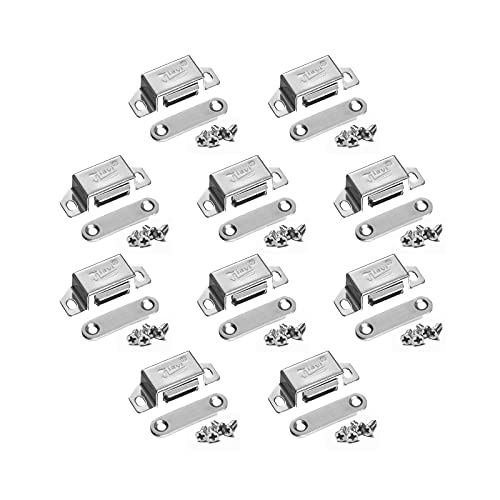 YFFSFDC マグネットキャッチ 強力 小型 磁気キャッチラッチ ネジ付き ステンレス鋼製 磁石 ドア止め金..