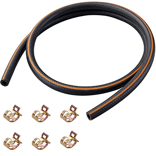 DFsucces 燃料ホース ニトリルゴム(NBR)ホース 3層構造 耐油 耐圧 耐熱 耐腐食性 バイク・自動車・芝刈り機用 全長1m 専用ホー