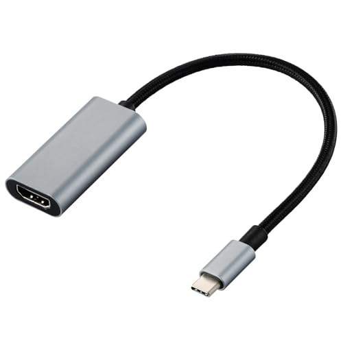 エレコム usb c - HDMI 変換アダプタ 4K/30Hz ナイロンメッシュ 高耐久 マルチディスプレイ ミラーリング 0.15m ケーブ