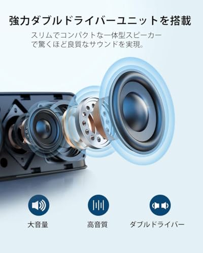 THSGRT PCスピーカー 臨場感 wish sun PC スピーカー サウンドバー 臨場感 ブルー...