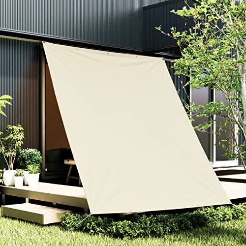 HIRARI 日除け シェード オーニング 1.8x1.8m 撥水シェード 雨除け シェード ベージュ
