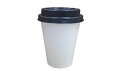 ニッチプラス(Niche Plus) テイクアウト カフェサイズ 紙コップ ホワイト 白 280ml 専用フタ付(開閉式) 50セット