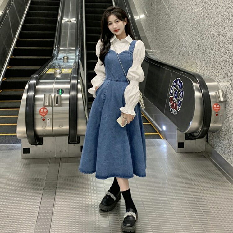 ロングフレアスカート ジャンパースカート デニム ロングスカート デニムスカート ミモレ丈 膝下丈 フレアスカート ジャンパー サロペット ワンピース ノースリーブ 美脚 レディース 通勤 シンプル 無地 春夏 新作