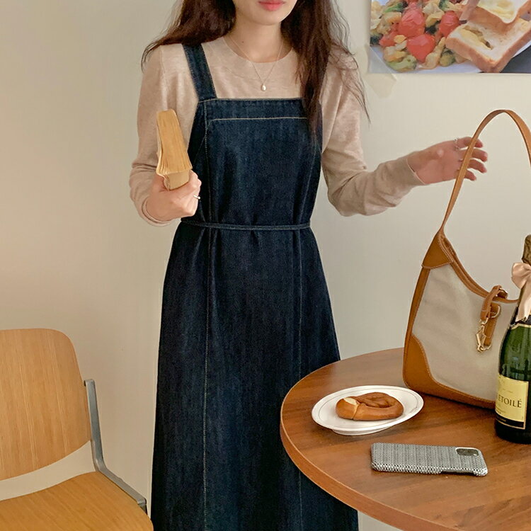 デニム ジャンパースカート デニム サロペット ワンピース 大人 春 夏 秋 レディース サロペットワンピース レースアップ ベルト付き オールインワン シンプル タイトスカート 重ね着 可愛い おしゃれ カジュアル キャミワンピース 大きいサイズ