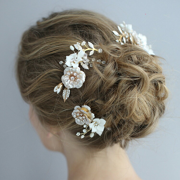 ヘアアクセサリー 結婚式 ヘッドドレス ウェディング 小枝アクセサリー アクセサリー ブライダル カチューシャ 髪飾り ナチュラル シルバー ゴールド リーフ フラワー ティアラ 前撮り 和装 花