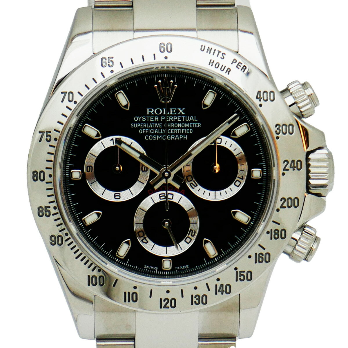 【中古】ROLEX ロレックス コスモグラフ デイトナ 116520 鏡面バックル ランダムシリアル ブラック メンズ