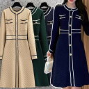 3B2 ニットワンピース Aライン チュニック 春秋冬 大人可愛い 大人上品 デート おしゃれ きれいめ 上品 オフィス通勤 OL ブラック 結婚式パーティー 発表会 女子会 20代30代40代50代