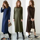2A47 ラウンドネックワンピース ミモレ丈ワンピース ワンピース ロングワンピ ワンピ マキシワンピース ワンピ 春 夏 秋 レディース マキシ丈 ロング 体型カバー