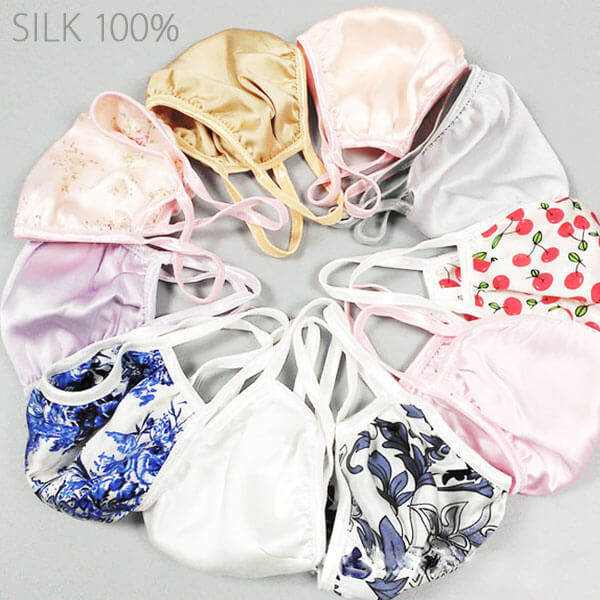 1K【送料無料599円】シルクマスク　シルク100％　軽量 快適　 美容 二層構造 通気性抜群 極薄 マスク シルク 10色 春 夏用　絹